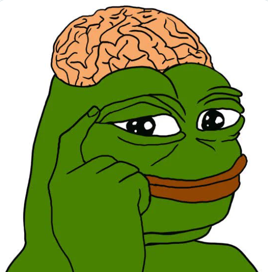 Pepe_AI_Bsc's tweet photo. Big brain $Pepe!

#PepeAI #Pepe #AI https://t.co/c6sUpatGg5