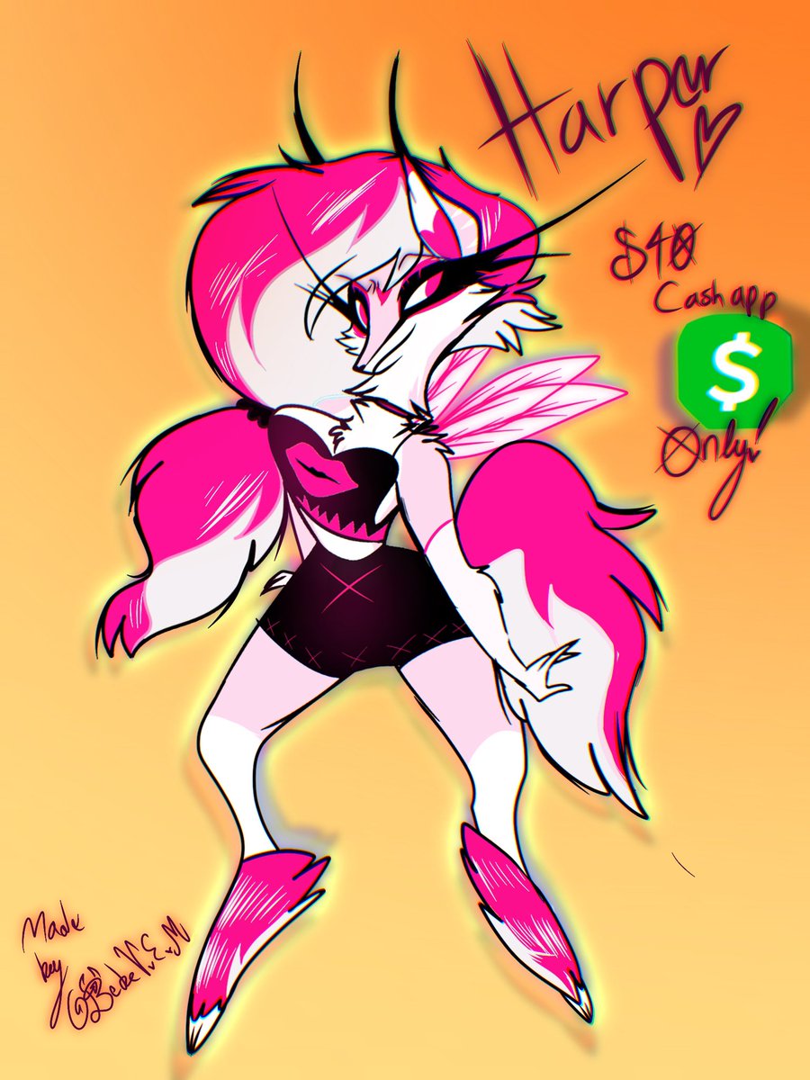 bebev_e's tweet image. I am in need of some money sooo I made a new adopt
Harper is $40 USD, Cash app only!🌸
Her name, outfit, etc. can be changed after purchase 
Dm for inquiries

#HelluvaBoss #HelluvaBossAdopt #HelluvaBossAdoptable #adoptable #adopt #oc #furry #digitalart
