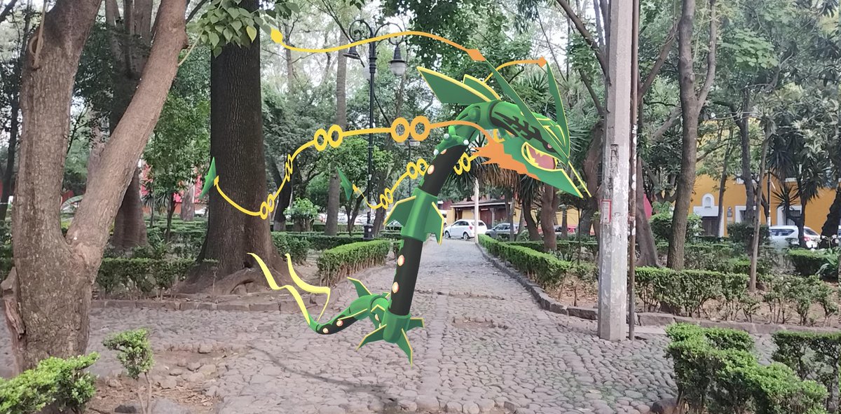 SkDiCaz's tweet photo. #PokemonGOFest2023 #MegaRayquaza https://t.co/ryPbIvBRbf