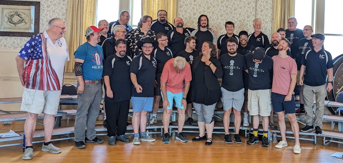 HC_Chorus's tweet photo. What an incredible weekend of coaching with our dear friend and mentor, Rick Taylor!  Two days of heart and hard work was just exactly what we needed and we are so grateful for the laughter, inspiration, and expertise! ❤️🎶💈 https://t.co/cZf6y2DZRA