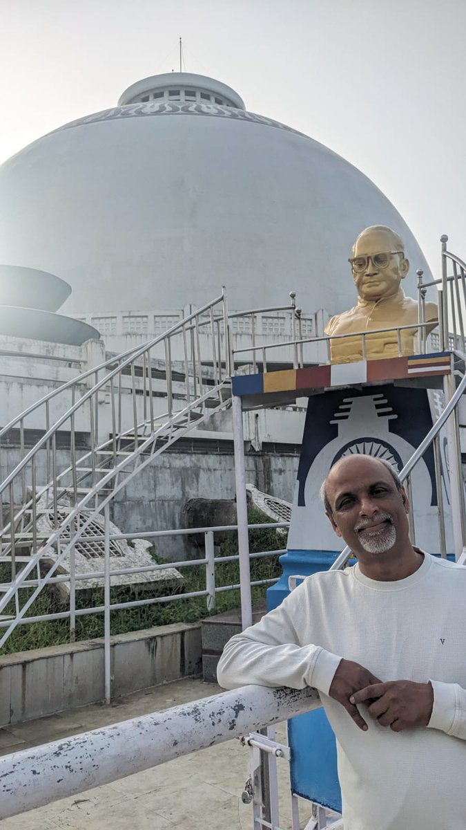 hydjourno's tweet image. Visited #Deekshabhoomi in Nagpur and recollected the colossal contribution of #DrBRAmbedkar for the upliftment of marginalised in India. #PRSI NVP (West) and former officer of #WCL Shri SP Singh spared his time for me. @MissionAmbedkar @ambedkar_center @PRSIHyd @DrAjitpathak1