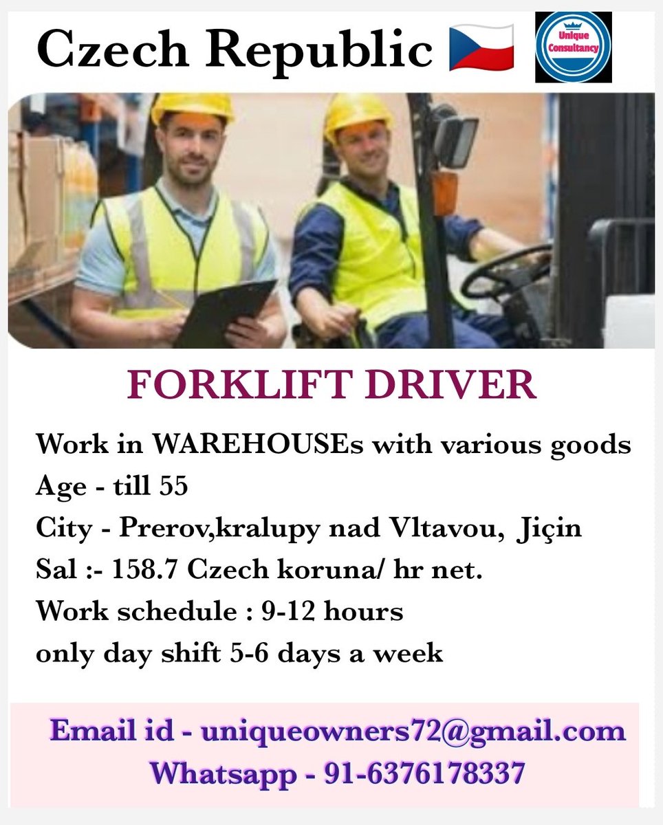 UniqueImmigrat1's tweet photo. @UniqueImmigrat1 

Hiring for Europe ! 

#uk #workabroad #workvisa #hiring #workabroad #abroadjobs #candidates #india #trending #viral #tweet #Immigration #jobs #picoftheday #apply https://t.co/jI3LMNbHc3