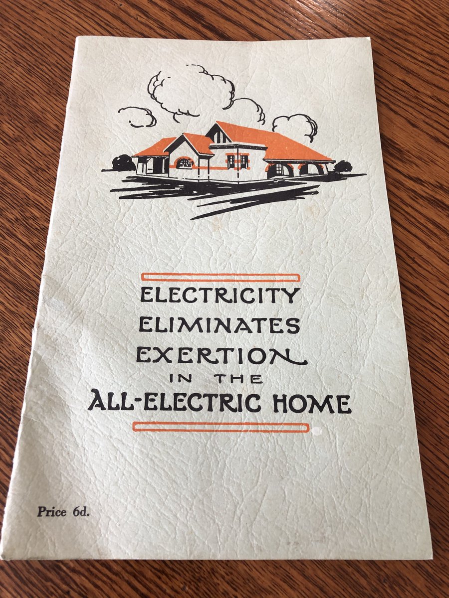 mritchieau's tweet image. Even earlier according to this publication from 1927 put out for the All Electric Exhibition in Melbourne #BackToTheFuture #ElectrifyEverything