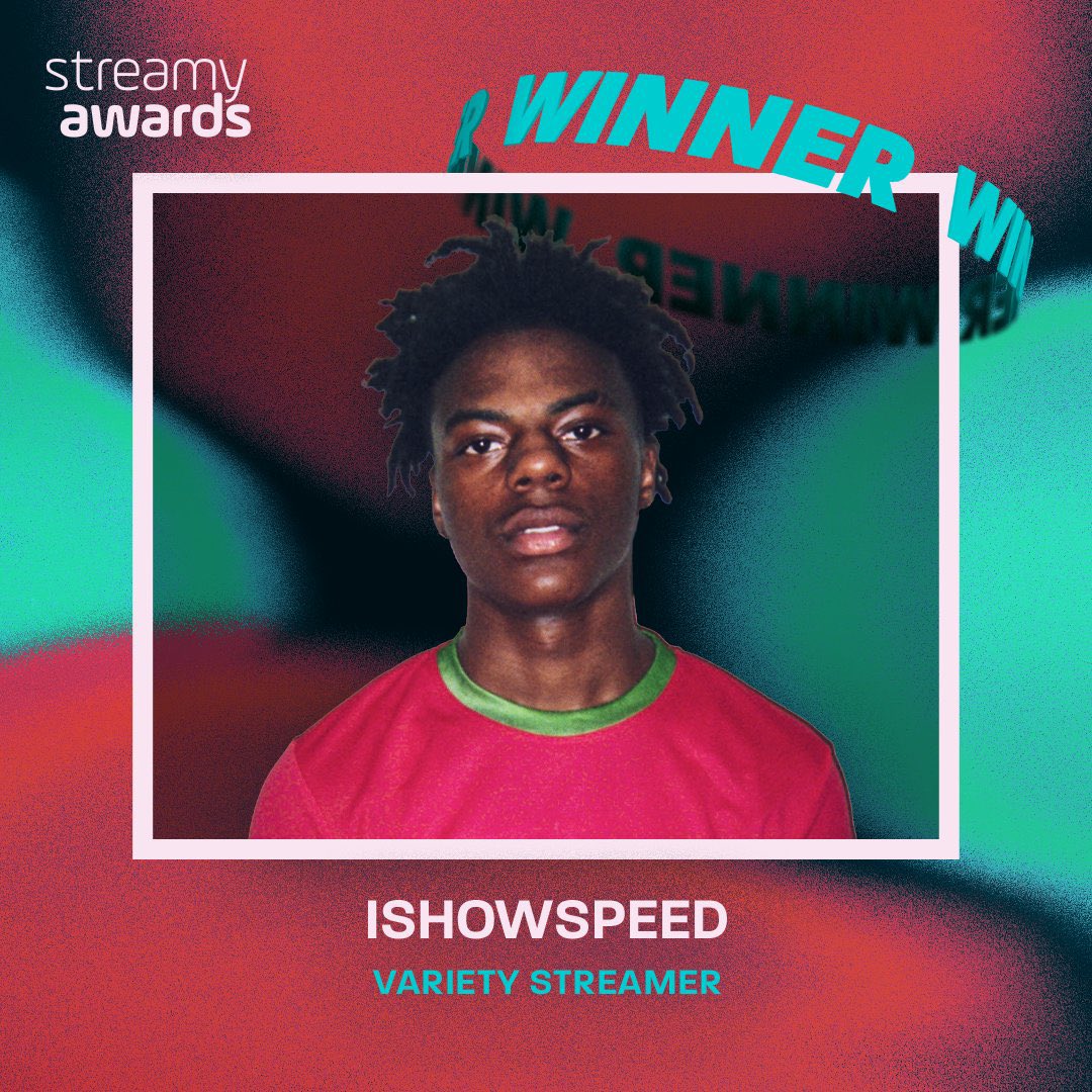 IShowSpeed Wins Breakout Streamer  2022  Streamy Awards 