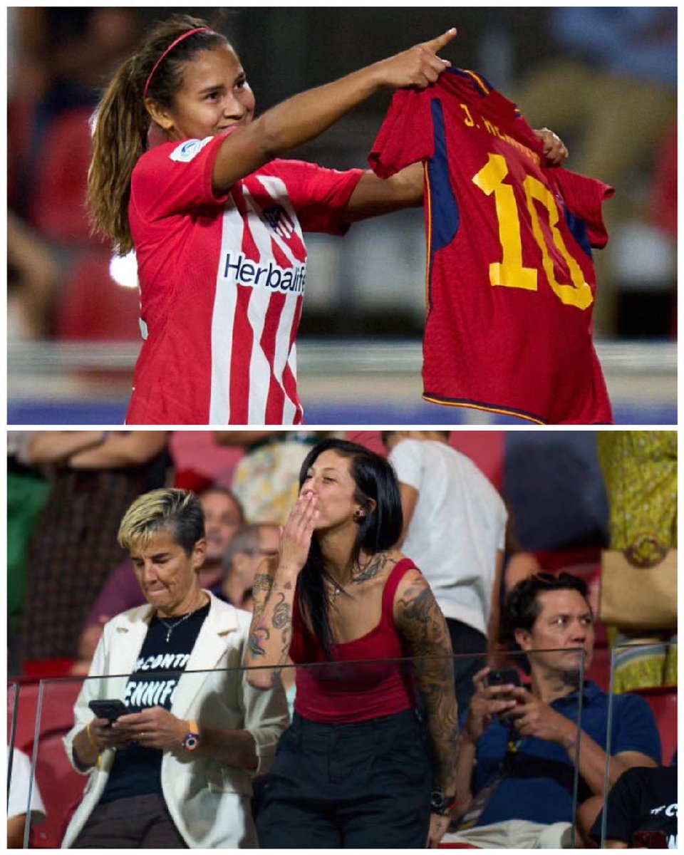 ¡UNA DEDICATORIA ESPECIAL ! 👏🏼

Leicy Santos brilló al marcar el gol que le dio al Atlético de Madrid la Women’s Cup 🏆

La colombiana tomó la camiseta de Jenni Hermoso y le dedicó el gol 🙌🏻

El fútbol femenino, unido en cada paso 🤝🏼

#LeicySantos #AtleticoDeMadrid