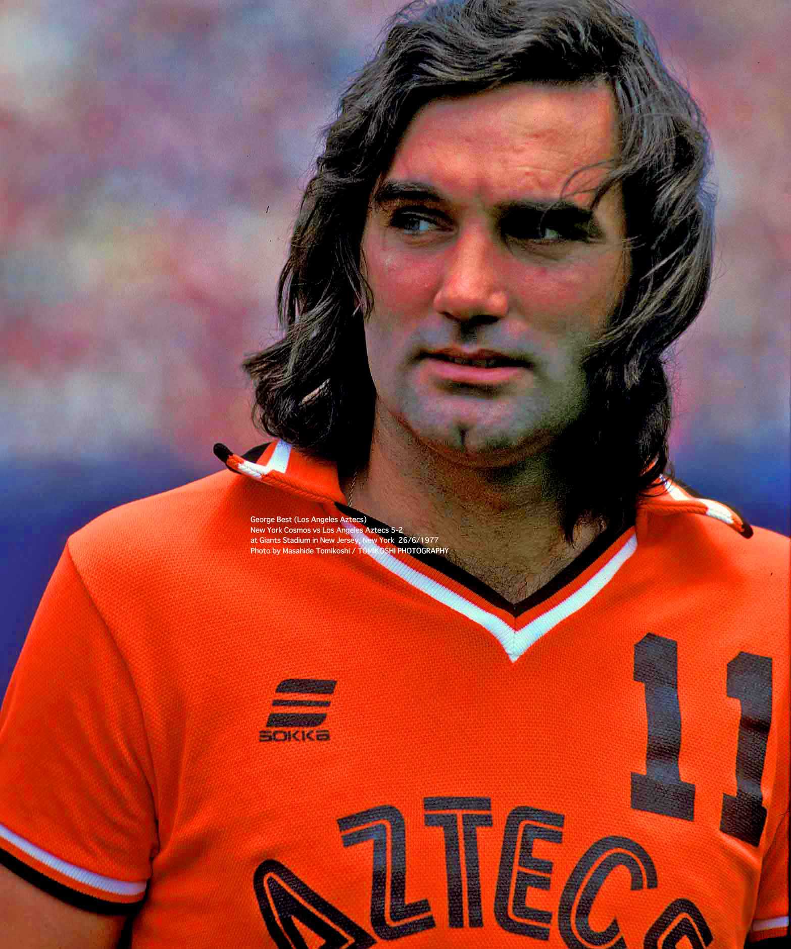 tphoto on X: George Best (Los Angeles Aztecs) face New York Cosmos vs Los  Angeles Aztecs 5-2 at Giants Stadium in New Jersey, US 26 June1977 Photo by  Masahide Tomikoshi / TOMIKOSHI