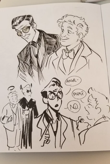 I dont remember how to draw these guys but good omens 