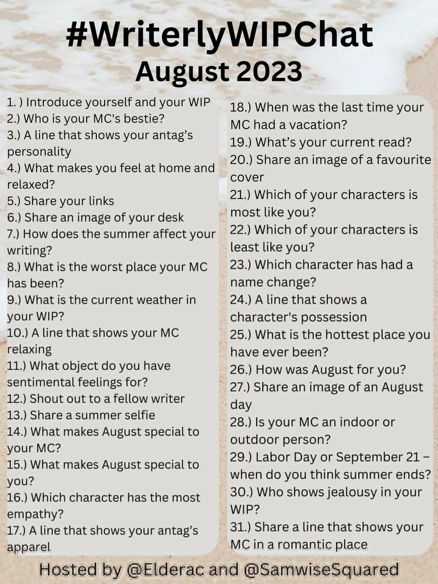 Elderac's tweet image. #WriterlyWIPChat @SamwiseSquared Day 28