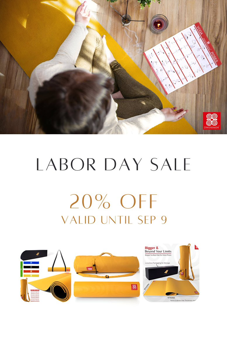 This one is on us. Labor Day Sale starts now until September 9. Hurry while rock lasts.

See link in comments.

#yoga #LaborDay2023 #LaborDay