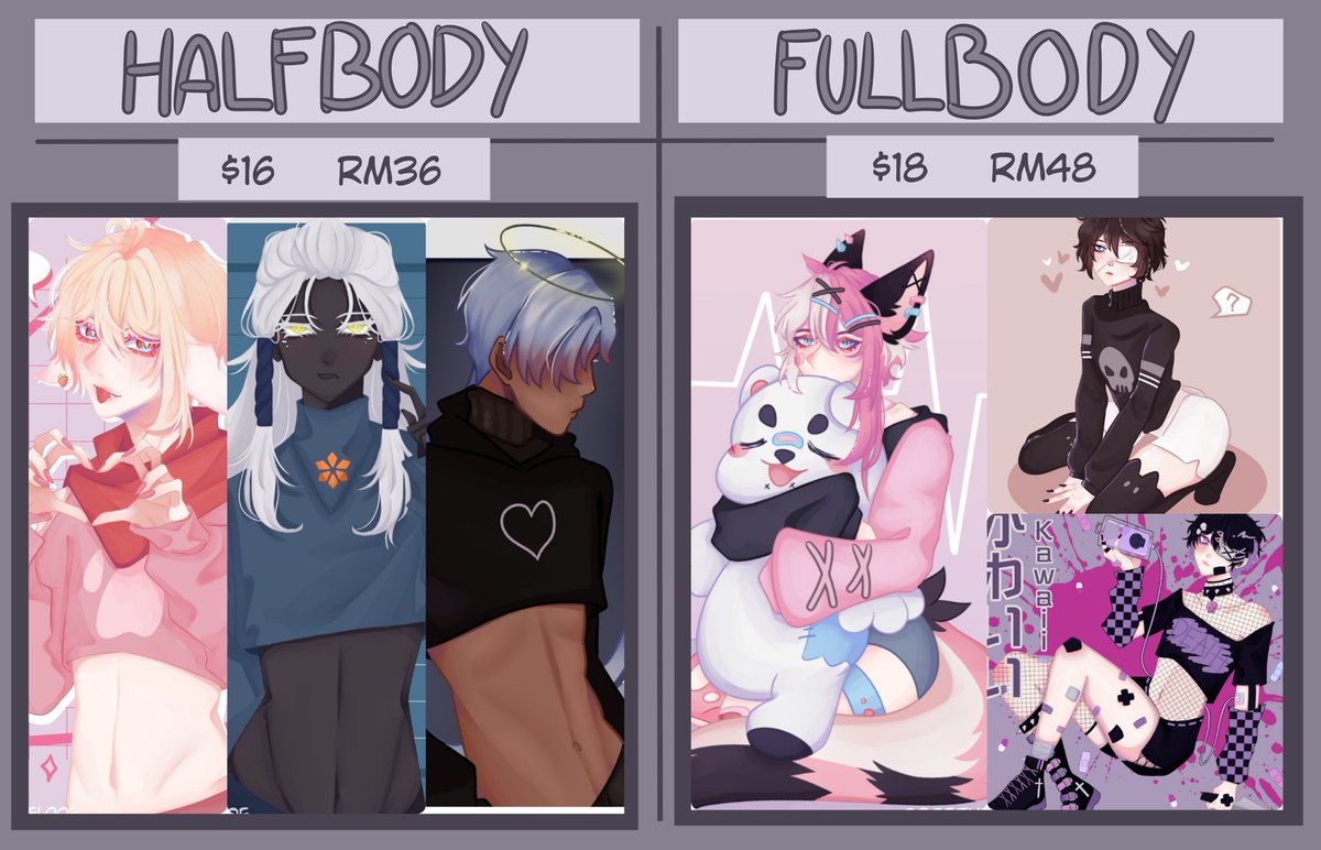 FloofersGhost's tweet photo. 💜Commissions Open! 💜
♈️Trello: https://t.co/bgL3wwHcnL♈️

Please DM if interested!✨

[Saving up to buy new PC, current laptop of 6yrs is dying.]

#CommissionsOpen #Commissions #VTuber #CommissionSheet #OcArt #ArtCommission https://t.co/qLiCkZcnrM