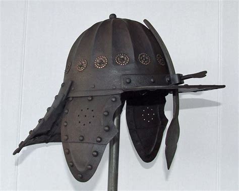 Polish Hussar „szyszak” lobstertail helmet 1650s from private collection.