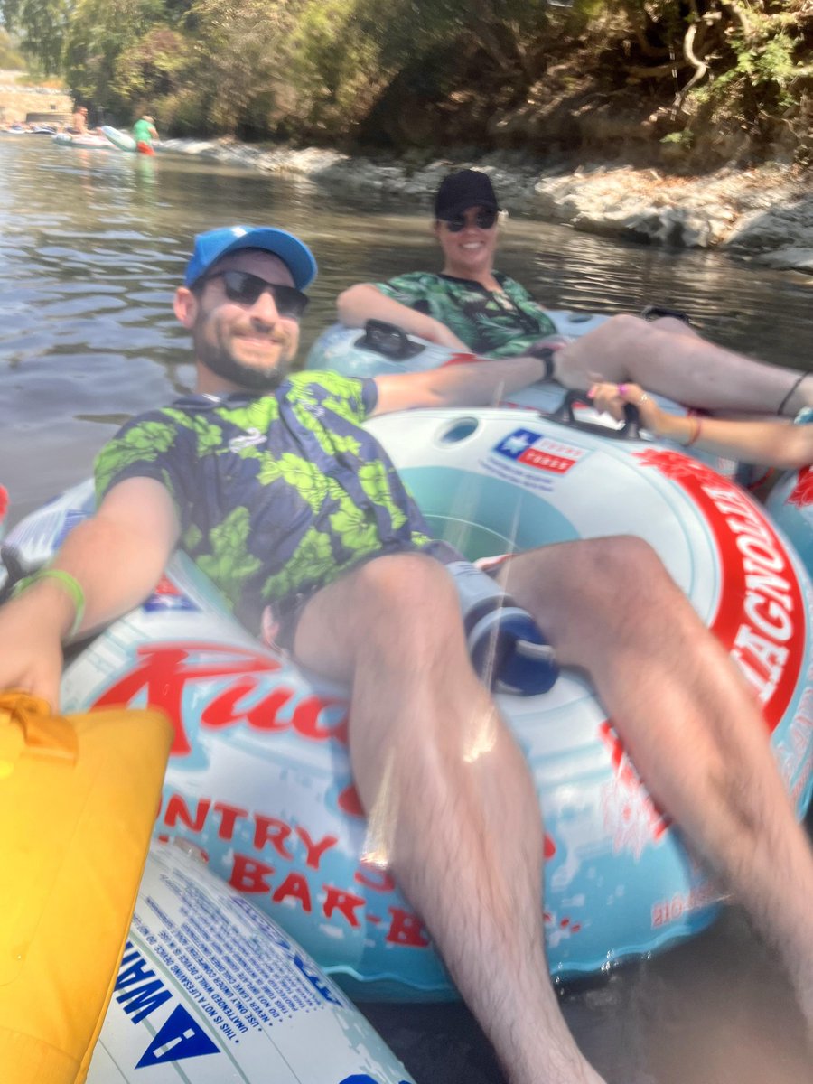 KaelynDobson's tweet photo. Scientists of Twitter! The world needs more reminders that we're living, breathing human beings. 

Quote this tweet with a picture of you being a happy human!

Retweeted post from @JillPruetz and I enjoying horses in Costa Rica. 

Current photo of my husband and I floating! https://t.co/HGw2ecWFr9
