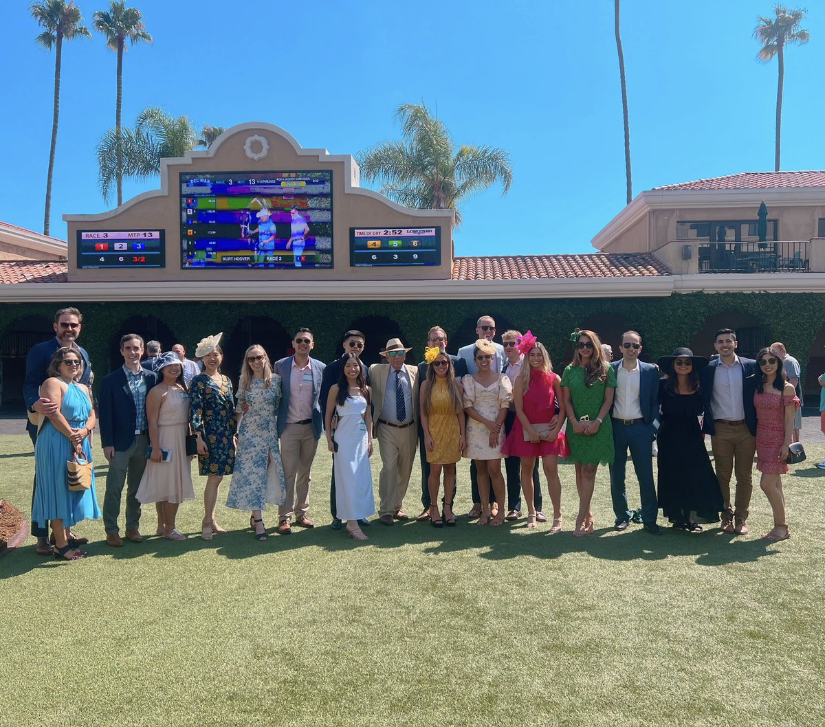 UCSDRadRes's tweet photo. Today was truly special for #UCSDRadRes – our annual Day at the Del Mar Racing! ☀️🐎

Every summer, our incredible faculty Dr. Dorros extends an invitation to the #radres and fellows for a day filled with delicious food, refreshing drinks, and thrilling derby races! 🍹🏇 https://t.co/dGuKNNdLV0