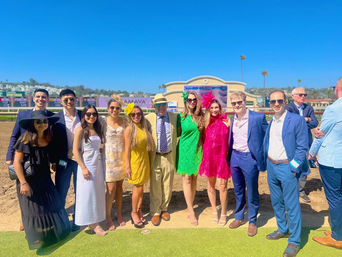 UCSDRadRes's tweet photo. Today was truly special for #UCSDRadRes – our annual Day at the Del Mar Racing! ☀️🐎

Every summer, our incredible faculty Dr. Dorros extends an invitation to the #radres and fellows for a day filled with delicious food, refreshing drinks, and thrilling derby races! 🍹🏇 https://t.co/dGuKNNdLV0