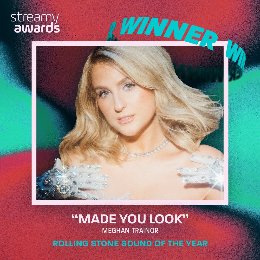 Pop Crave on X: Meghan Trainor's Made You Look wins the award