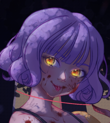 algeeola's tweet photo. Algeola as trickster from Dead by Daylight! i tried a new hairstyle for her and i like it :)

#DeadbyDaylight #digitalart #ENVtuber https://t.co/SrqoO2gMvQ