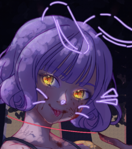 algeeola's tweet photo. Algeola as trickster from Dead by Daylight! i tried a new hairstyle for her and i like it :)

#DeadbyDaylight #digitalart #ENVtuber https://t.co/SrqoO2gMvQ
