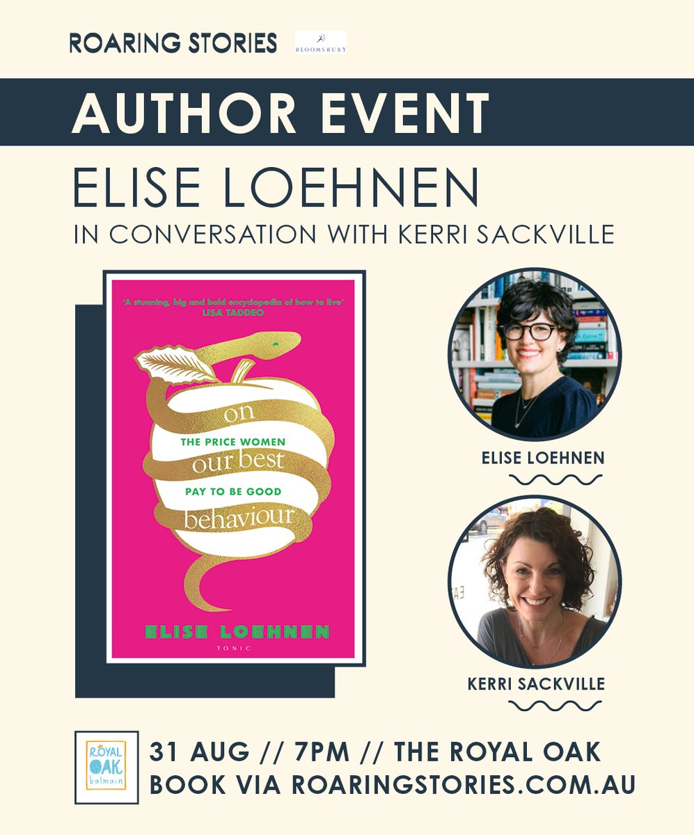 On Our Best Behaviour is ‘an engaging work that offers an opportunity for pause and reflection regarding our daily choices,’ writes <a href="/KirkusReviews/">Kirkus Reviews</a>. See LA-based author Elise Loehnen talking with <a href="/KerriSackville/">Kerri Sackville</a> this Thursday in Balmain!

Get tickets: onourbestbehaviour.eventbrite.com.au