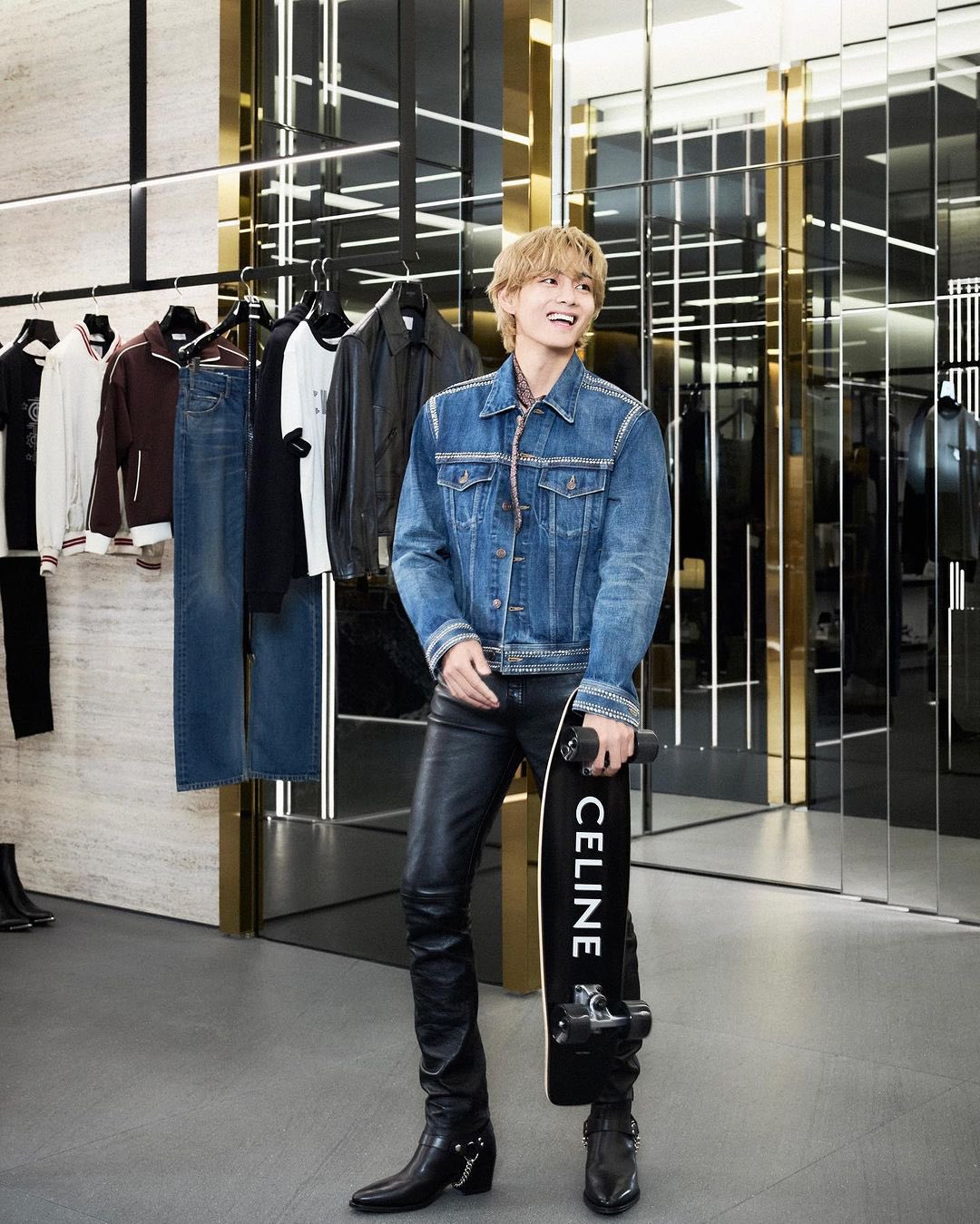 BTS PICS FOLDER 📁 on X: [📸 PHOTOS] #V at Celine's reopening store  ceremony in Japan [source: Daily Fashion News Instagram]   / X