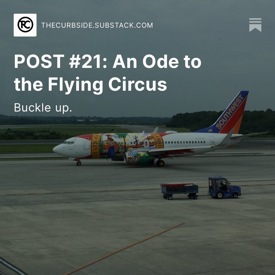 TheRealCurbside's tweet photo. Read our latest post by @Venkatmr99 regarding the joys of aviation, as well as our library of questions, observations, and quandaries! 

https://t.co/dctKcnrLYA https://t.co/tJsMLFtFXe