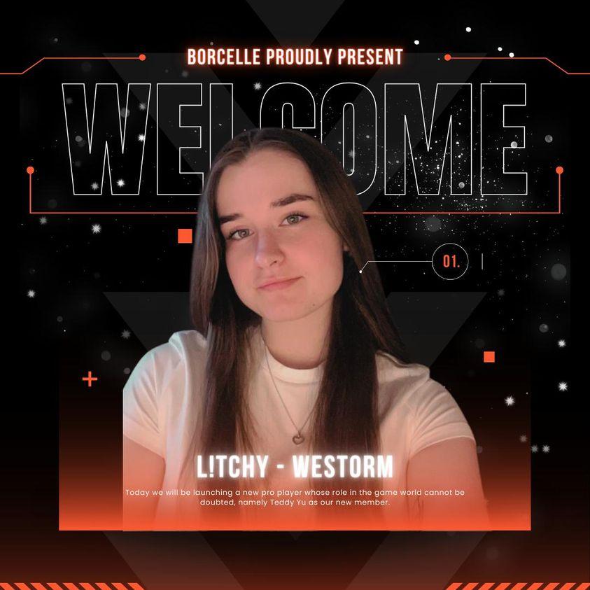 L!tchy, nouvelle joueuse sur Valorant nous rejoint dans la Westorm! Souhaitons lui la bienvenue !🔥🥳