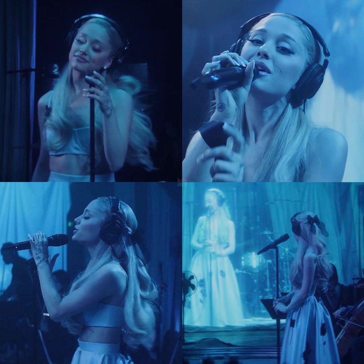 ariana grande in baby blue.