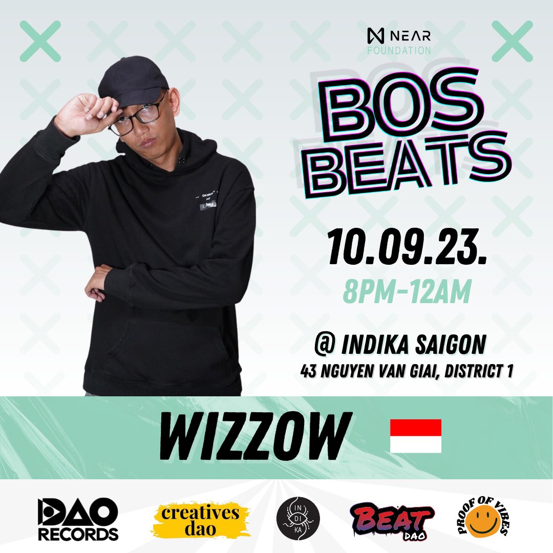 DAOrecords_'s tweet photo. We're off to π»π³ for #NearAPAC and #BOSBEATS! If you're attending @NEARProtocol's biggest event in ASIA make sure you RSVP for the party!
We've got sets from @vandigital & @WisWiz πΆπ»π& more...
Supported by @CreativesDao @beatdaonear @VibesProof π
π https://t.co/a4zxt1nTeF https://t.co/VuKvJGmiW9