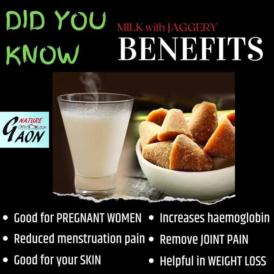 nature_gaon's tweet photo. #Ayurveda says, Milk with #Jaggery is most nutritious health drink for 5 year old kid to adult of 80 year..
So eat #naturegaon #jaggery
#गुड़morning #JaggeryWithMilk #jaggerytime #jaggeryeating #healthyfoods #healthylifestyle #HealthyLife #immunitybooster #HealthyEating https://t.co/j0YudhvTjw