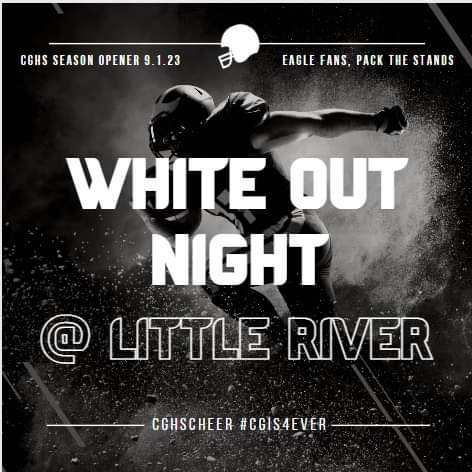 The countdown is on! Eagle fans, pack the stands this Friday! #CGis4ever