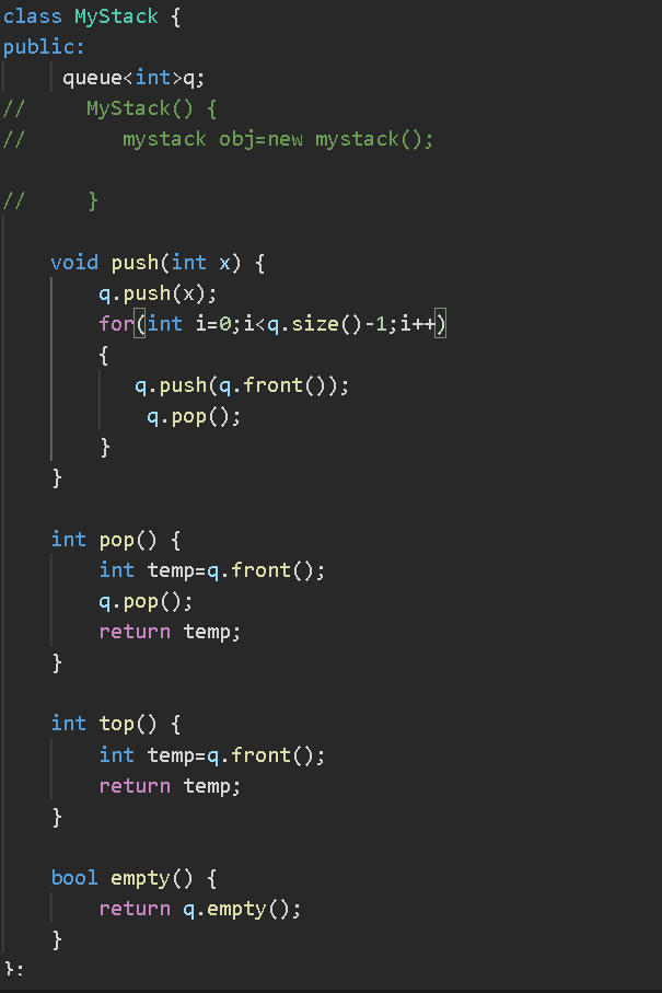 AtulJedge's tweet photo. Successfully tackled the "Implement Stack using Queues" coding challenge. Learned a lot during the process and improved my problem-solving skills.
🤩 https://t.co/W7IVlMrHjz