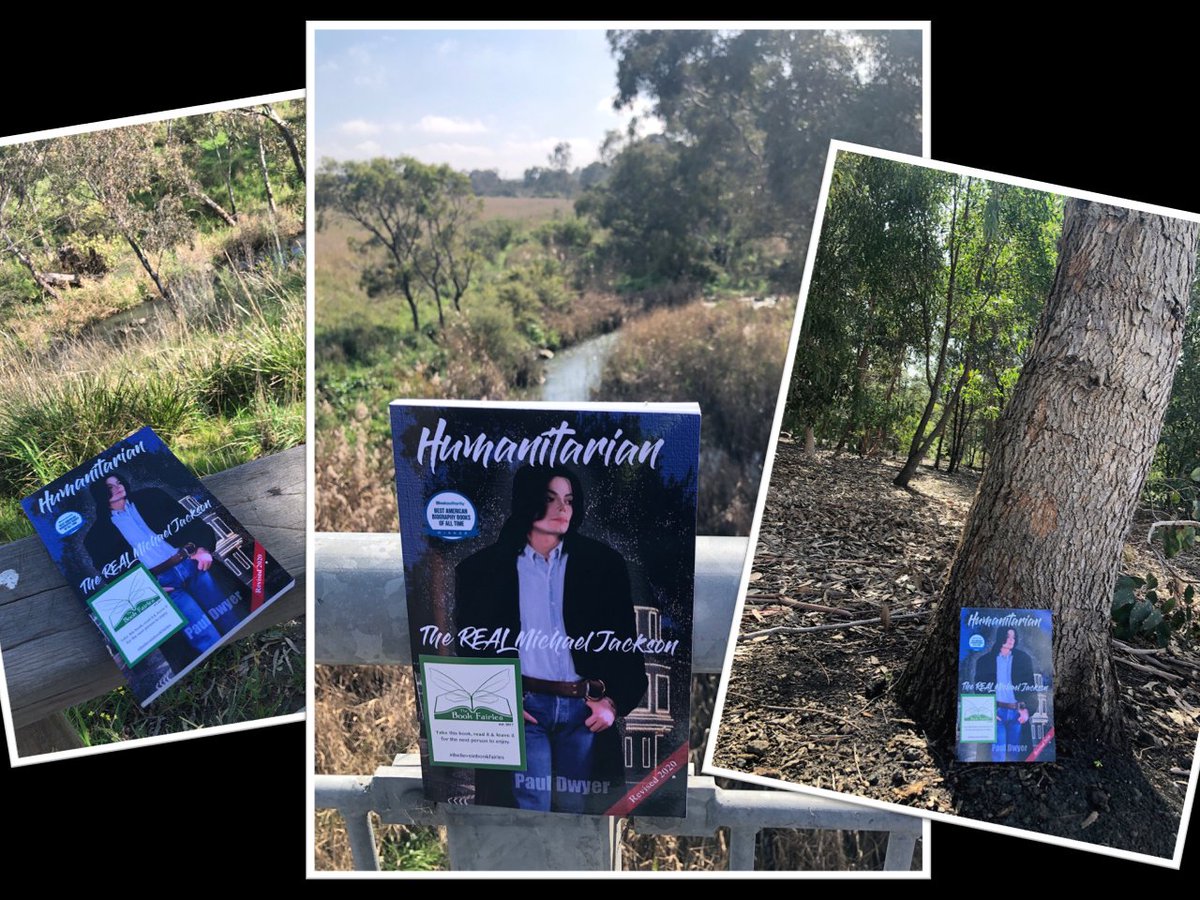 mrpauldwyer's tweet photo. I've just left 3 copies of my book @HumanitarianMJ in random places along my countryside walking track for @booksaboutMJ's @the_bookfairies project in honor of @MichaelJackson's 65th Birthday. 
#CelebrateMichaelJackson 
Showing the world the #TheRealMichaelJackson 💖 https://t.co/WIHjHDKkSg