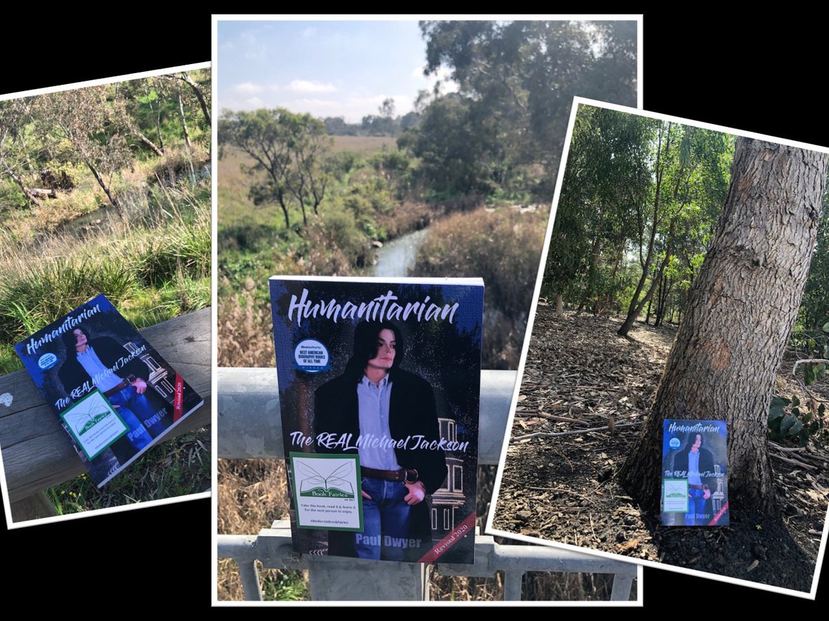 I've just left 3 copies of my book @HumanitarianMJ in random places along my countryside walking track for @booksaboutMJ's @the_bookfairies project in honor of @MichaelJackson's 65th Birthday. 
#CelebrateMichaelJackson 
Showing the world the #TheRealMichaelJackson 💖