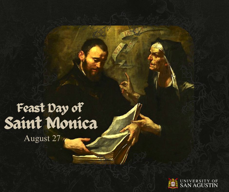 VivaSanAgustin's tweet image. FEAST DAY OF SAINT MONICA (AUGUST 27)

The Feast Day of Saint Monica, Mother of Saint Augustine of Hippo, is celebrated the day before that of her son. Her tears, prayers, and sacrifices over many years helped bring about his conversion. (cont.)

 #SaintMonicaFeastDay
#CommUnitas