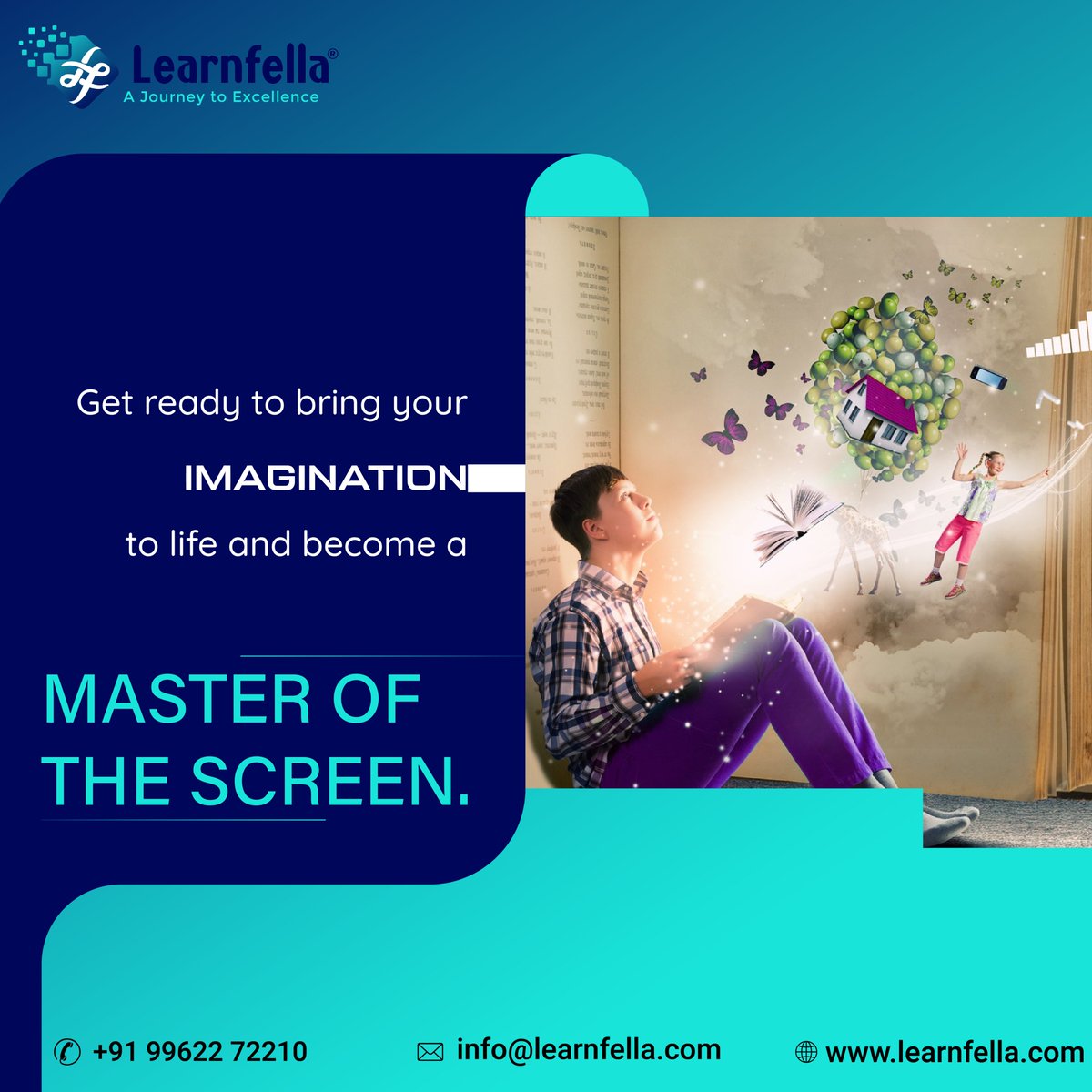 learnfella's tweet image. Get ready to bring your IMAGINATION to life and become a Master of the screen.
visit @ learnfella.com

#learnfella #VideoEditingCourse #LearnVideoEditing #VideoEditingClasses #VideoEditingTraining #VideoEditingTutorials #VideoEditingSchool #EditLikeAPro #CreativeEditing