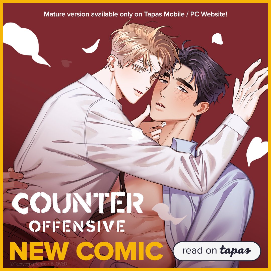 💙역공이 드디어 공식 영어버전 서비스를 시작합니다!!!
<Counteroffensive> has been launched on TAPAS. Thank you for waiting for the English version. Please enjoy reading it! 😋

▶️ m.tapas.io/series/counter…
