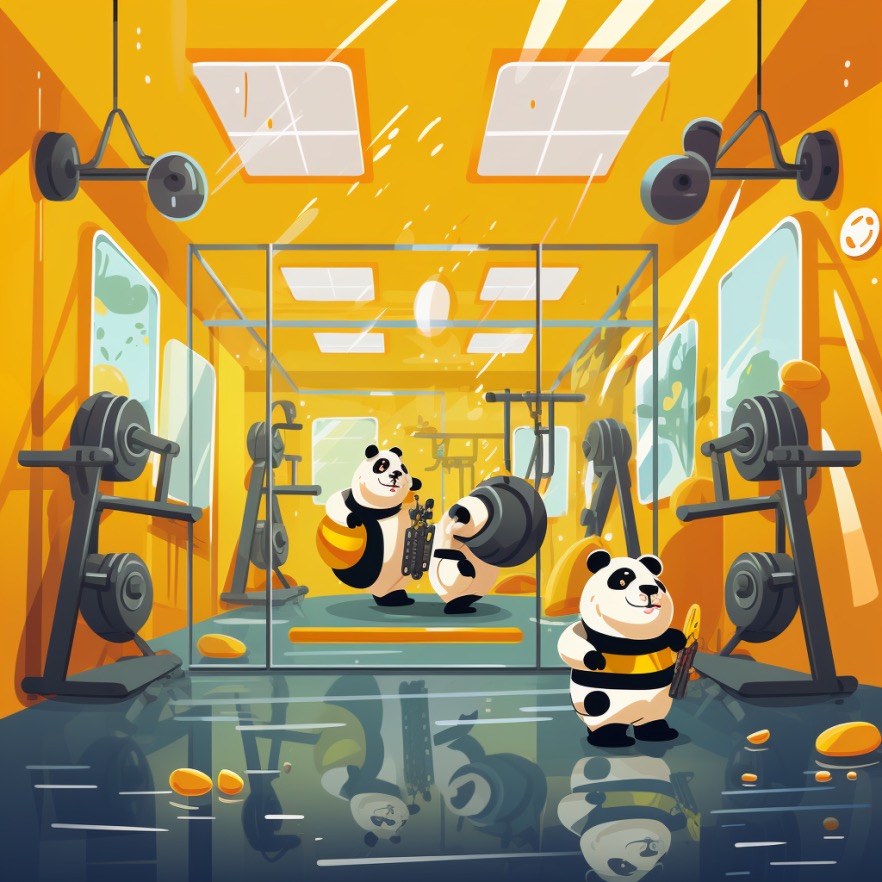 Asdar_kakashi's tweet photo. Golden Panda
Wenn pandas trainieren könnten, wie wäre das?🐼🐼💪💪💪💪💪
#Goldenpanda #ourpanda #design #digitalart #Imaginary #Fitness #keywords https://t.co/JT7V3wUKn1