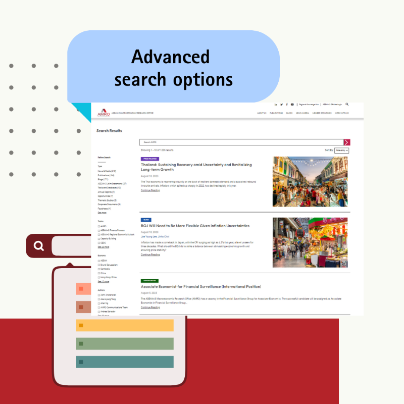 amro_asia's tweet photo. 📣 We are thrilled to announce the launch our revamped #website 📌 https://t.co/UEMyBnvCWX!

As part of AMRO's Strategic Direction 2030, our new website promises greater access to research and analyses on #ASEANplus3.