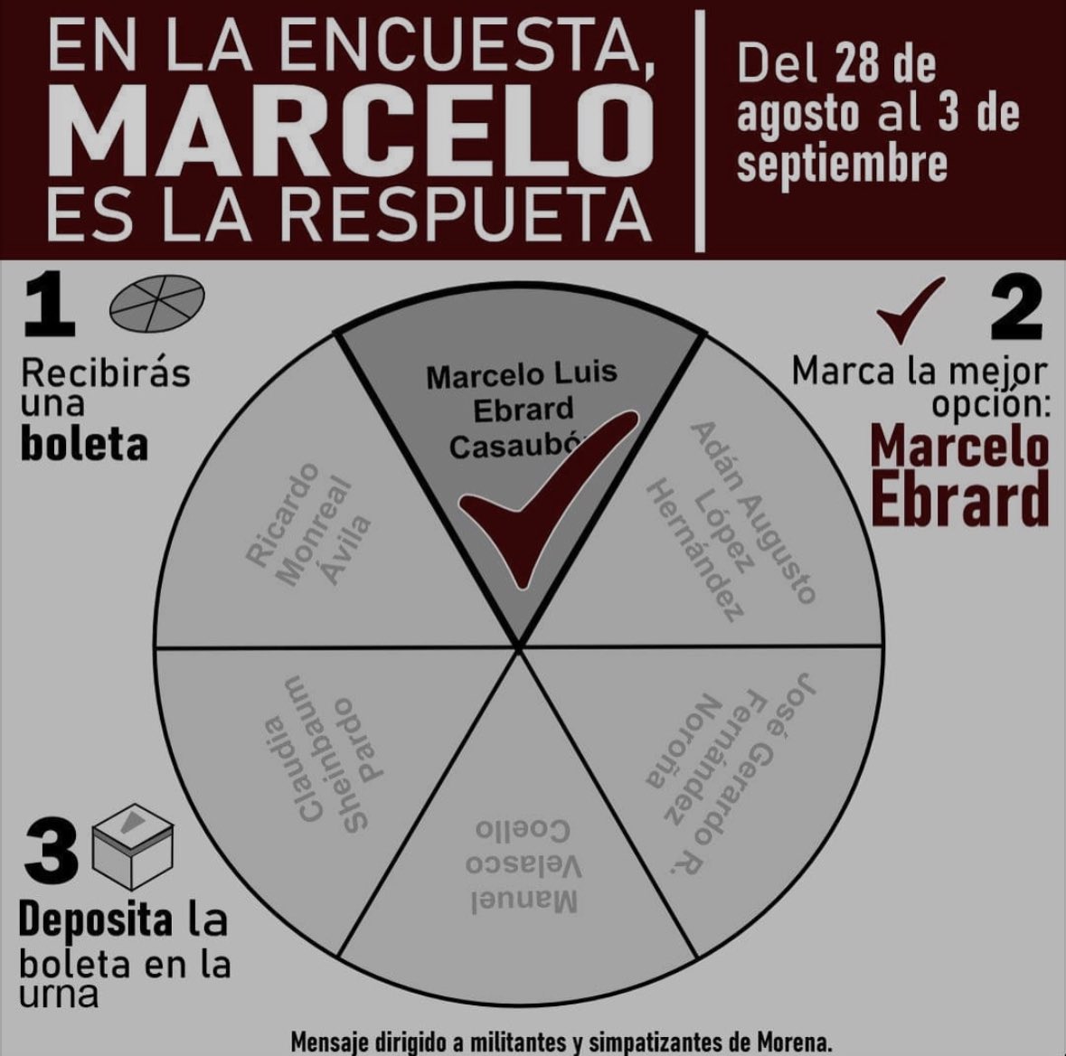 luzmiazul's tweet image. No olviden que el futuro de México está en sus manos .

Si a tu casa llega la encuesta, Marcelo Ebrard es la respuesta.

#MejorMarcelo