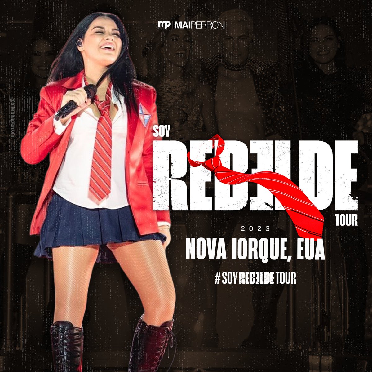 #SoyRebeldeTour:
📅 Hoje (31.08.23)
📌 Nova Iorque, EUA
⏰ 19:00 (Horário local) | 20:00 horário de Brasília
🏟: Madison Square Garden (Capacidade de 19 mil pessoas)