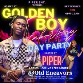 polkonlymixtape's tweet photo. September 3rd #LaborDay Weekend DAY PARTY 6PM-12AM Hosted by #GoldenboyCountup Ladies Receive FREE SHOTS https://t.co/iPQyawKvJ4