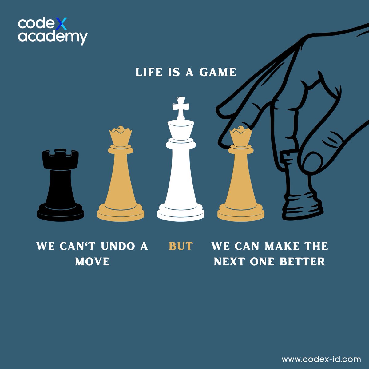 codexacademyid's tweet image. Happy Monday guys..

Daripada pusing mikirin yang sudah sudah, lebih baik tetap optimis untuk mencari jalan lain 😉