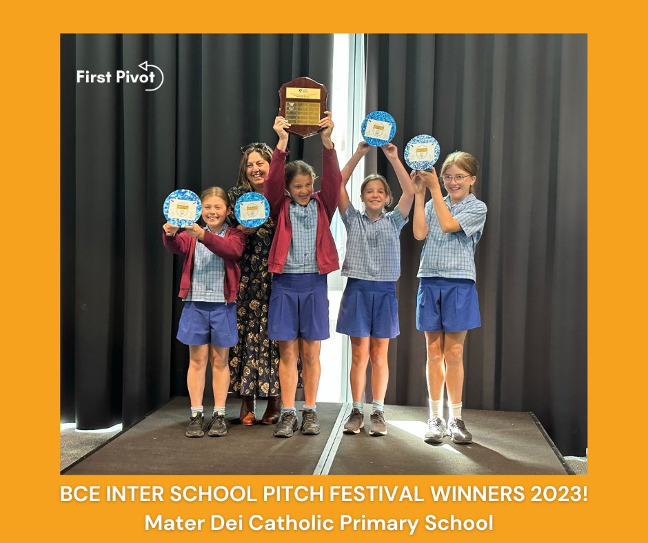 Winners are grinners! Congratulations to the team from Mater Dei Primary School! Winners of the 3rd Annual BCE Inter School Pitch Festival!  #entrepreneur #learning #21stcenturyskills #students #teachers #AshgroveQLD
<a href="/SchoolAid_aus/">SchoolAid_aus</a>
<a href="/circonomyau/">Circonomy</a>
@OQCE_
<a href="/BrisbaneCathEd/">Brisbane Catholic Education</a>