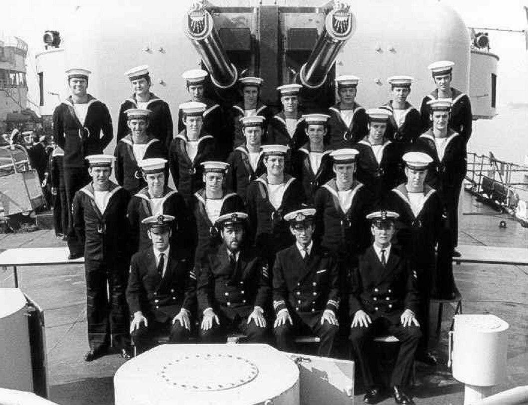 #OnThisDay 50 years ago in 1974 HM King Charles III joined the <a href="/RoyalNavy/">Royal Navy</a> Frigate HMS JUPITER as a Lieutenant.   He served as an Officer of the Watch and Ship's Communication Officer and is seen here with the Communications Team of the day.