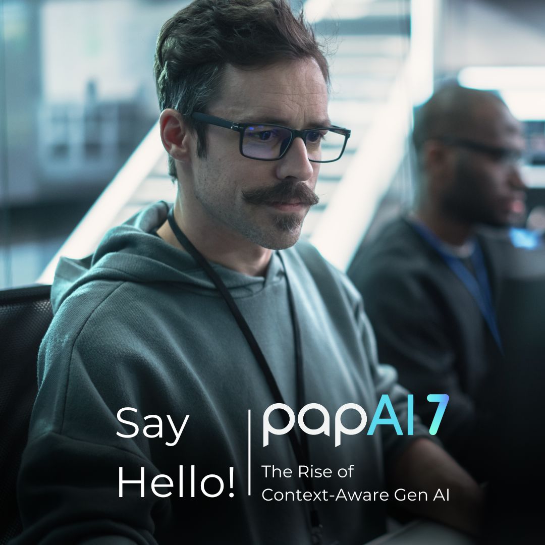 Datategy_France's tweet image. 🚀 Redefining Generative AI: Say Hello to #papAI7 🌎.

We&apos;re delighted to unveil 𝗽𝗮𝗽𝗔𝗜 𝟳, the power of 𝗖𝗼𝗻𝘁𝗲𝘅𝘁-𝗔𝘄𝗮𝗿𝗲 𝗚𝗲𝗻𝗲𝗿𝗮𝘁𝗶𝘃𝗲 𝗔𝗜 for your industry.

See the demo now and get ready to discover a new dimension of #AI  lnkd.in/esxbfh77
 #new