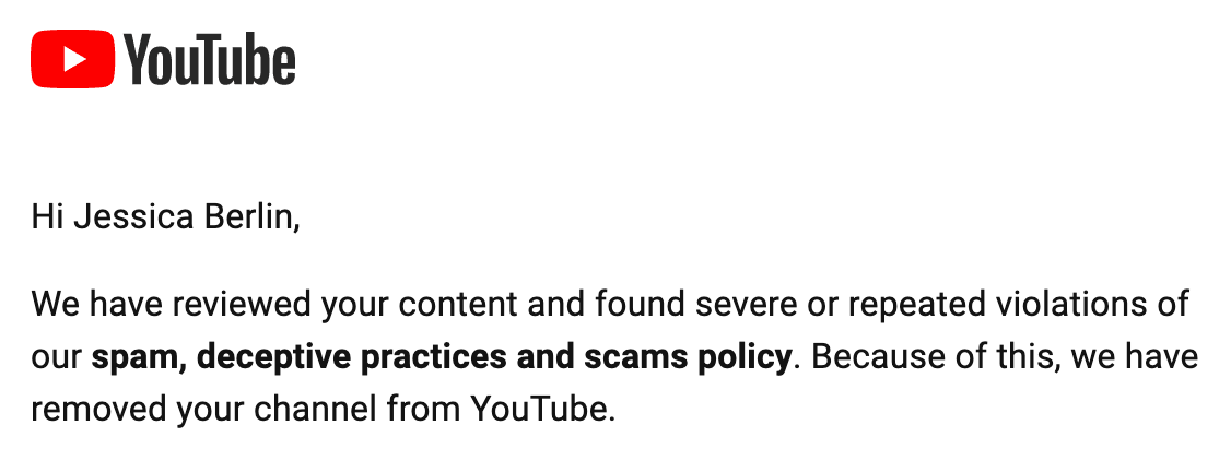 Not as cool as getting sanctioned by Russia, but still an honor😄🥈 Last week I set up a YT channel. I posted 2 short videos from my #Ukraine trip. Then the pro-RU crew mass reported it & YT did this👇 @TeamYouTube @YouTube, please fix. And better protect your users from bots...