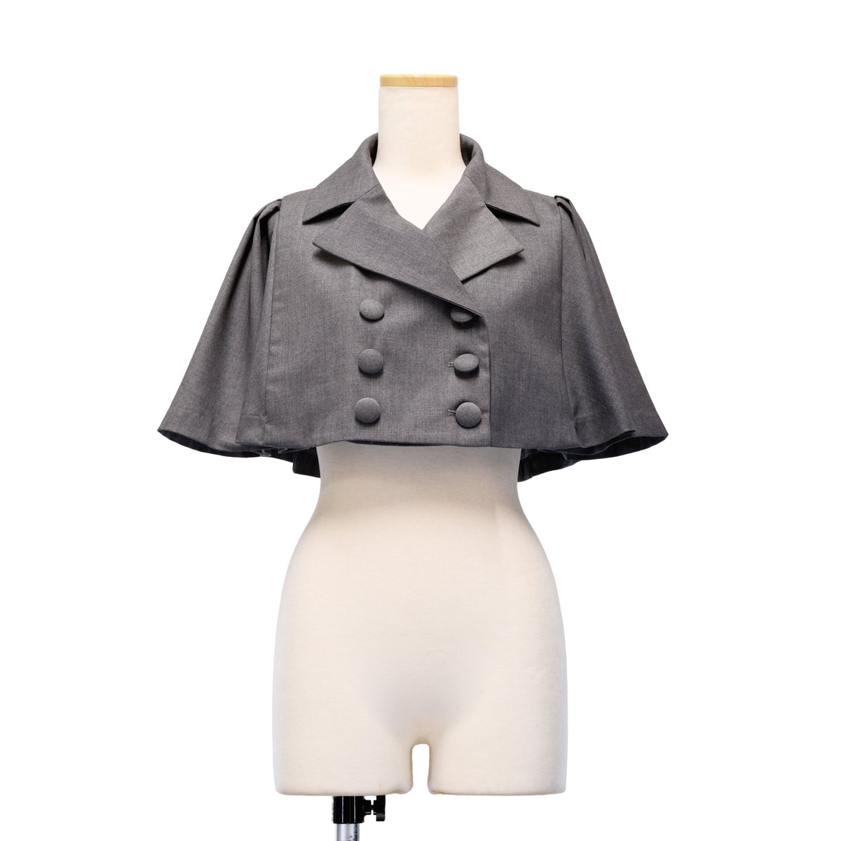 【クラシカルテーラードケープ】 シェグリット 本日掲載いたしました○クラシカルテーラードケープ／グレー○を使用