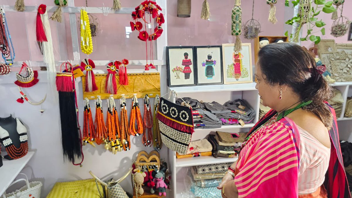 From Naga Jewellery to Woodcarvings and Bamboo & Cane Products to Tribal craft, the Emporium has it all.

Another speciality of this Emporium is that all the items showcased here are handcrafted by the Women of Nagaland, trained by the Vocational Training Institute. 

(2/2)