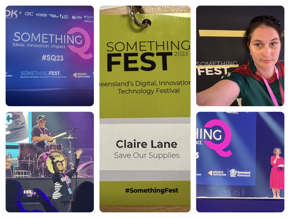Trilled to be able to attend the SomethingQ Fest! A gathering of innovators, creators, and change-makers, all focused on driving positive impact #SomethingQFest #saveoursupplies #SOS #zerowaste #sustainability #circulareconomy  #healthcareforeveryone   #socialinnovators  #NFP