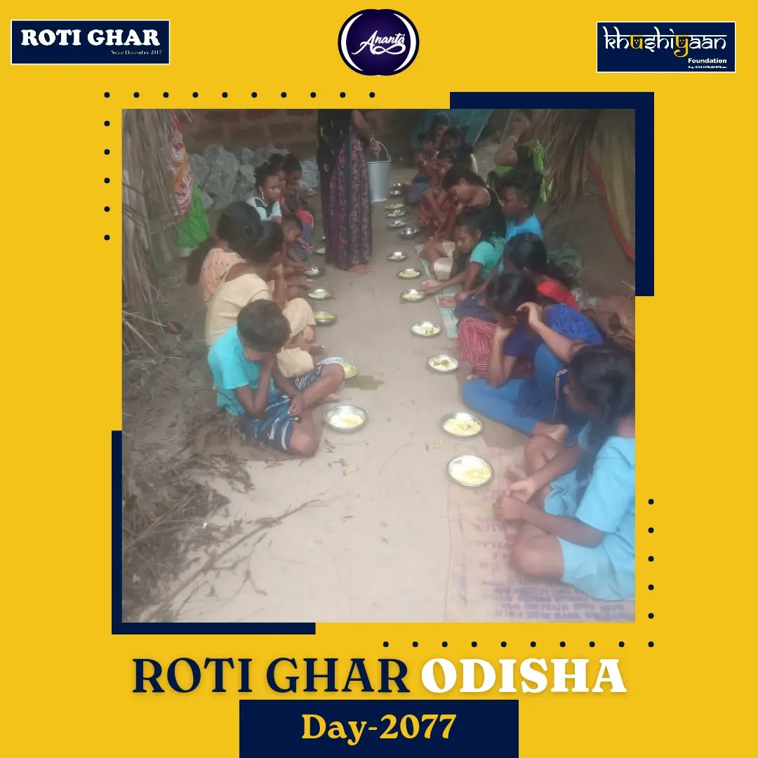 RotiGharIndia's tweet photo. Date : 22-08-2023
Location :
Delhi
Valsad
Bangalore
Odisha
Roti Ghar : Day 2077
"The highest of distinctions is service to others"
Be kind to everyone and spread happiness across!
.
#upliftingsociety #helpingothers #feedingkids #hungerfree
#Hungerfreeindia #Kidsofrotighar https://t.co/ViMkQfaisA