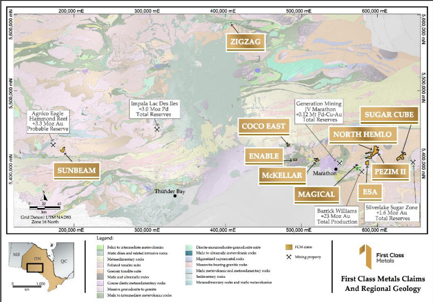 FirstClassMetal's tweet photo. 𝗥𝗲𝘀𝗲𝗮𝗿𝗰𝗵 𝗡𝗼𝘁𝗲

Since listing on the LSE in July 2022, FCM has added Sunbeam former #gold mine to its portfolio.

Along with the Zigzag #lithium &amp; #tantalum prospective blocks &amp; signed an earn-in-deal with OnGold Investment extending presence over North Hemlo. 

#FCM https://t.co/RSZeoacOLd